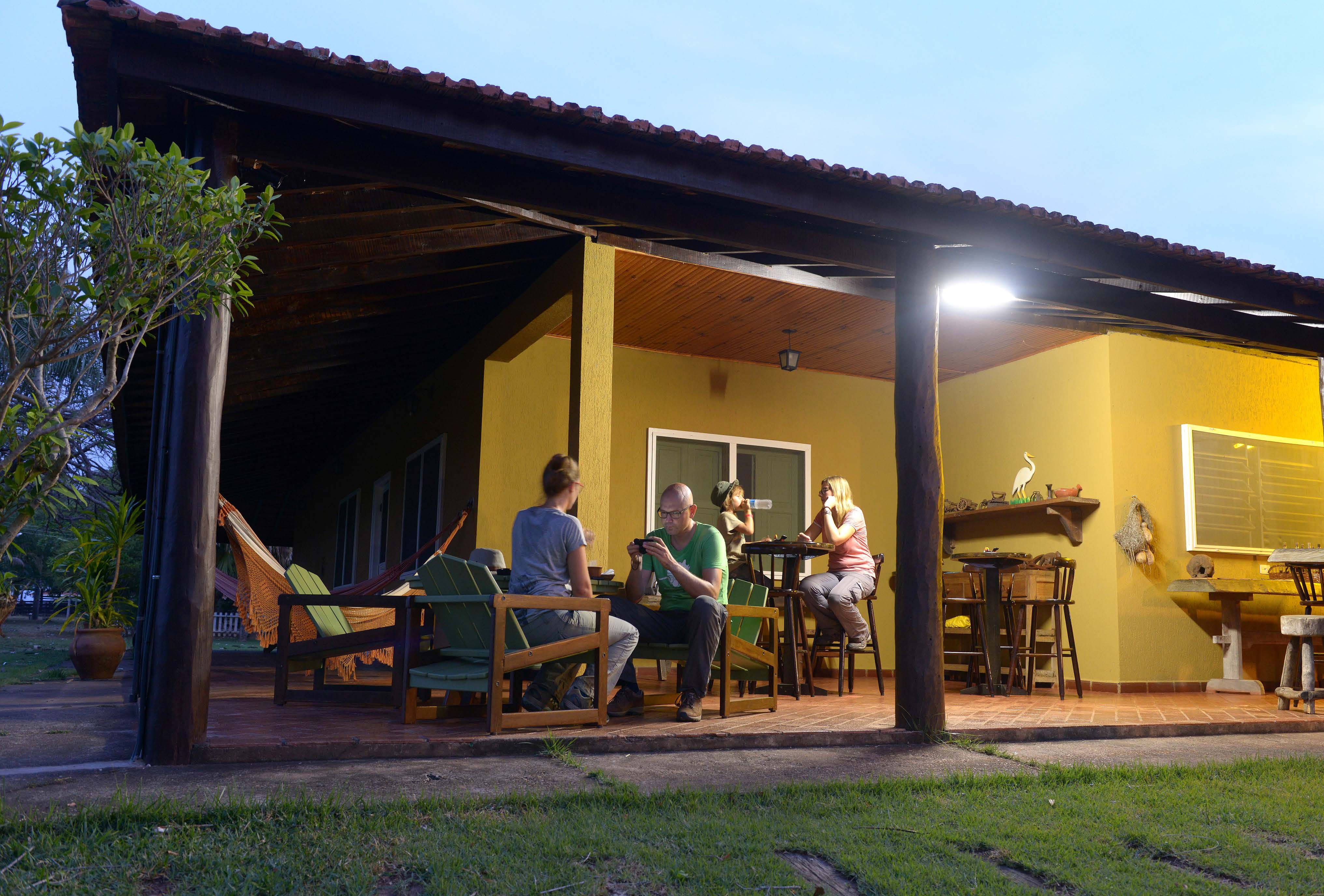 Fazenda Baía Granden pihapiiri on rauhallinen.