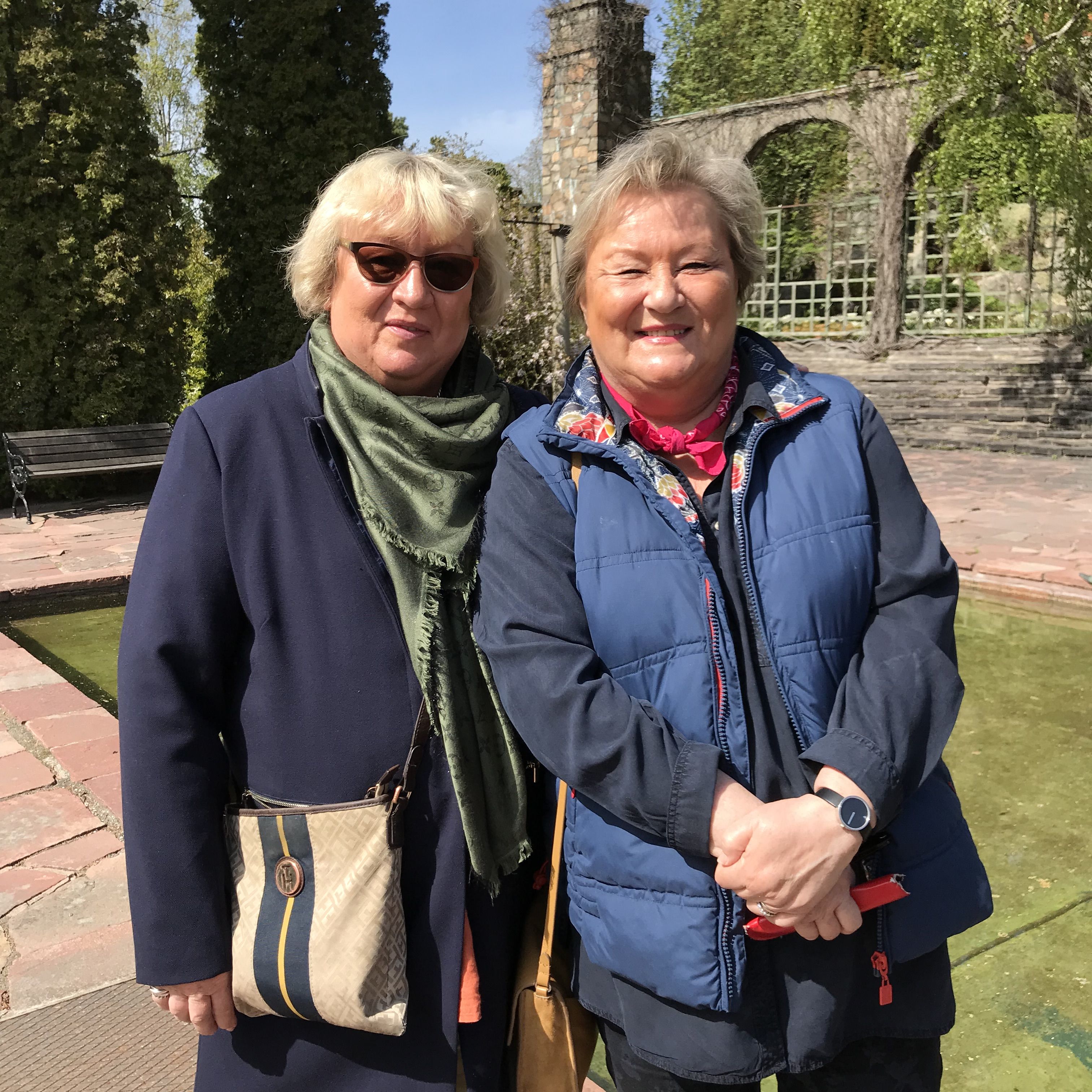 Pii Kulmalan ja Kristiina Liuksialan suosikkikohde oli Millesgården, vaikka Svenskt Tennissäkin oli heidän mielestään paljon ihailtavaa.