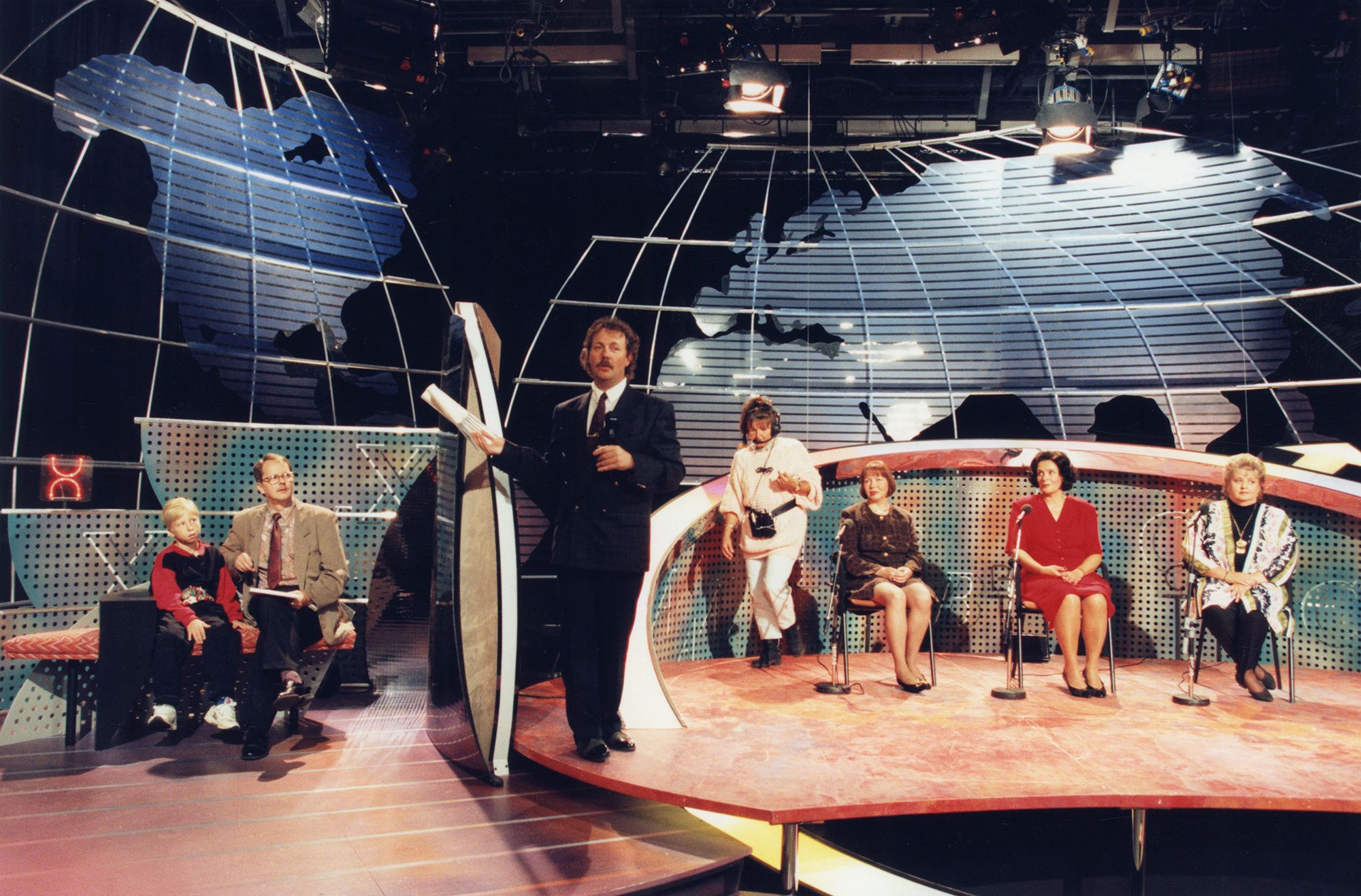 Kari Salmelainen Napakympin kuvauksissa.