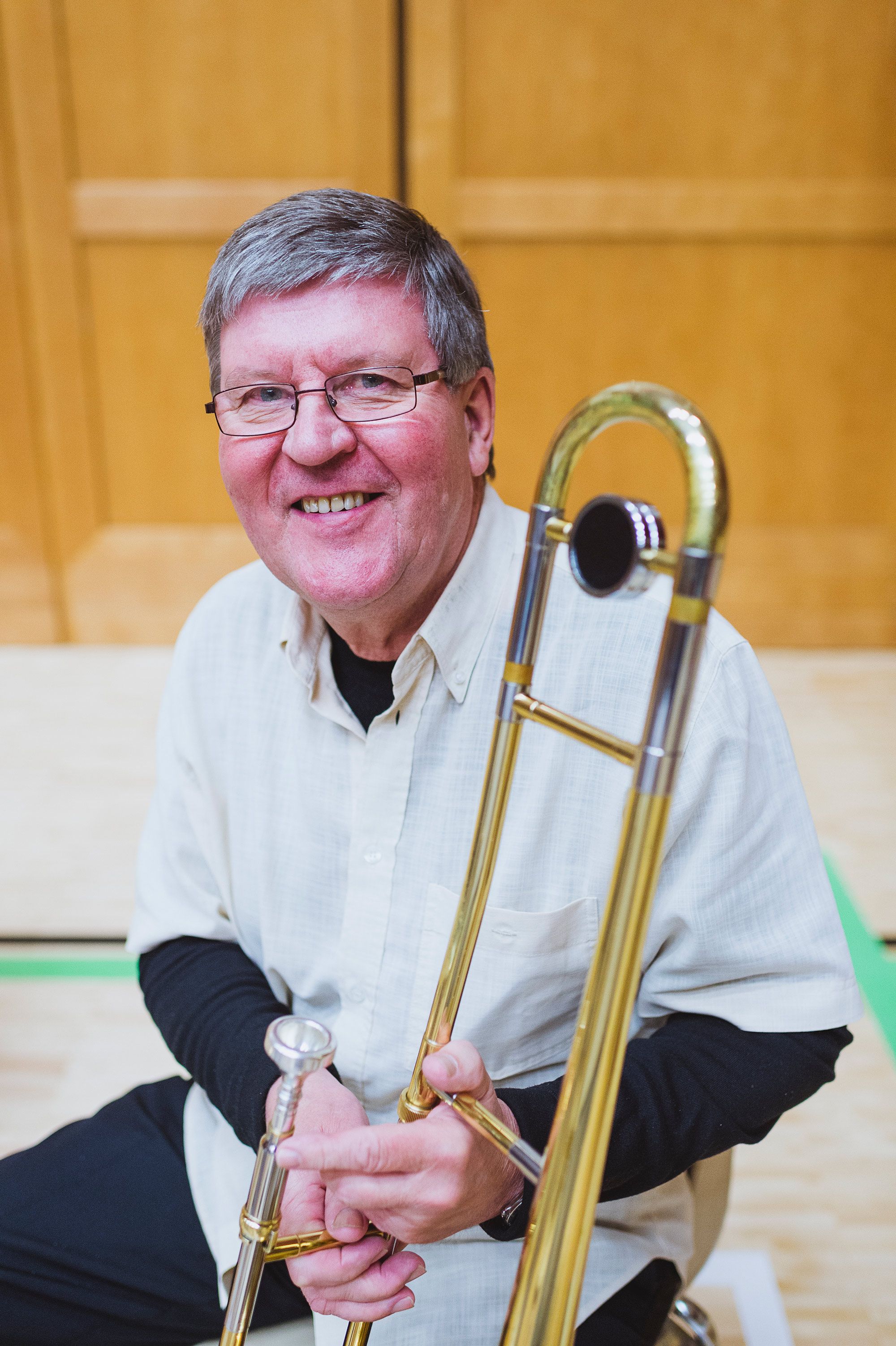 Pasunisti Jorma Kirjavainen on soittanut kokoonpanossa jo 50 vuotta.