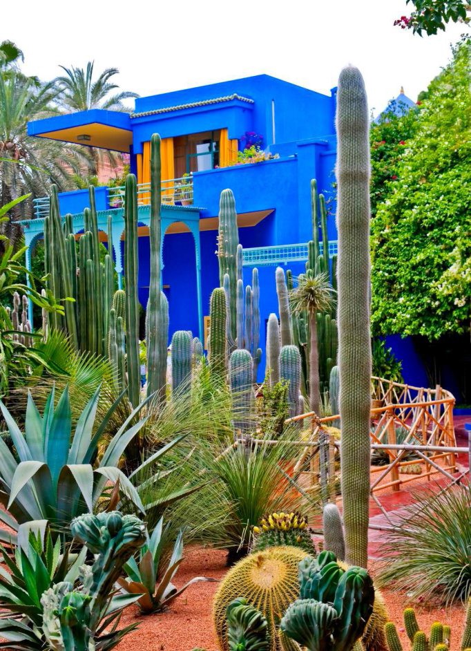 Majorellen puutarha oli yksi eksoottisista virkkauspaikoista. 