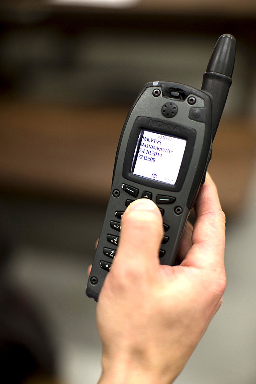 Kun hälytys saapuu, auto lähtee liikkeelle.