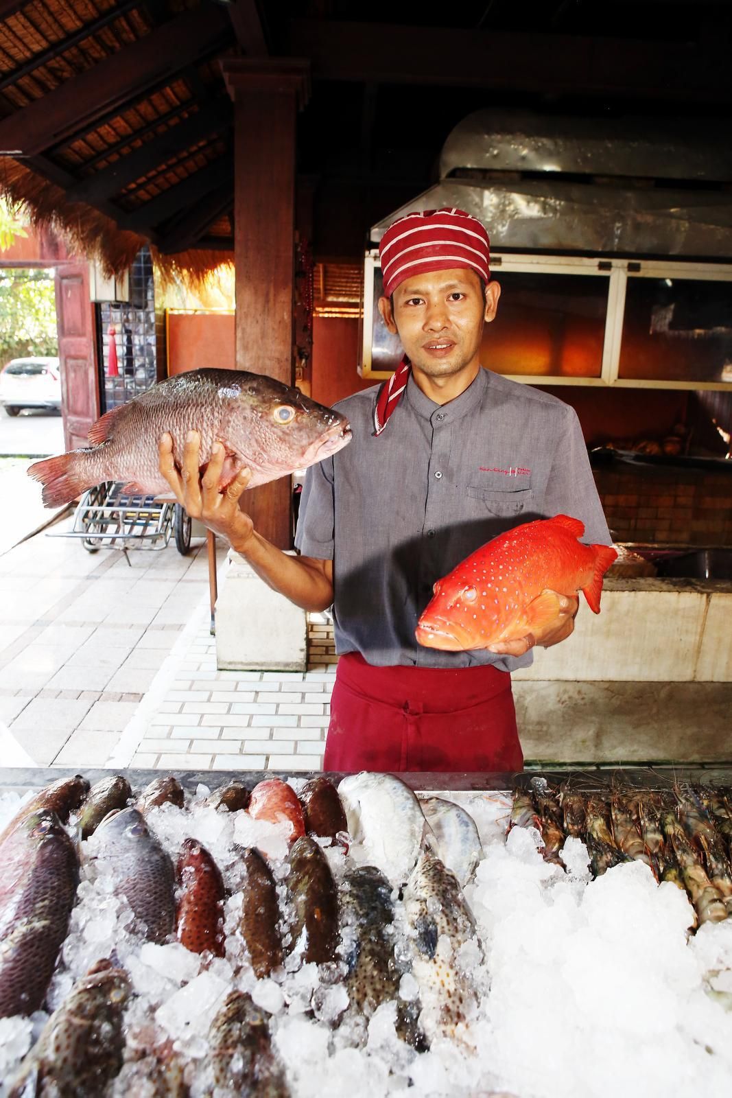 Kan Wangissa tarjotaan vain tuoretta kalaa.