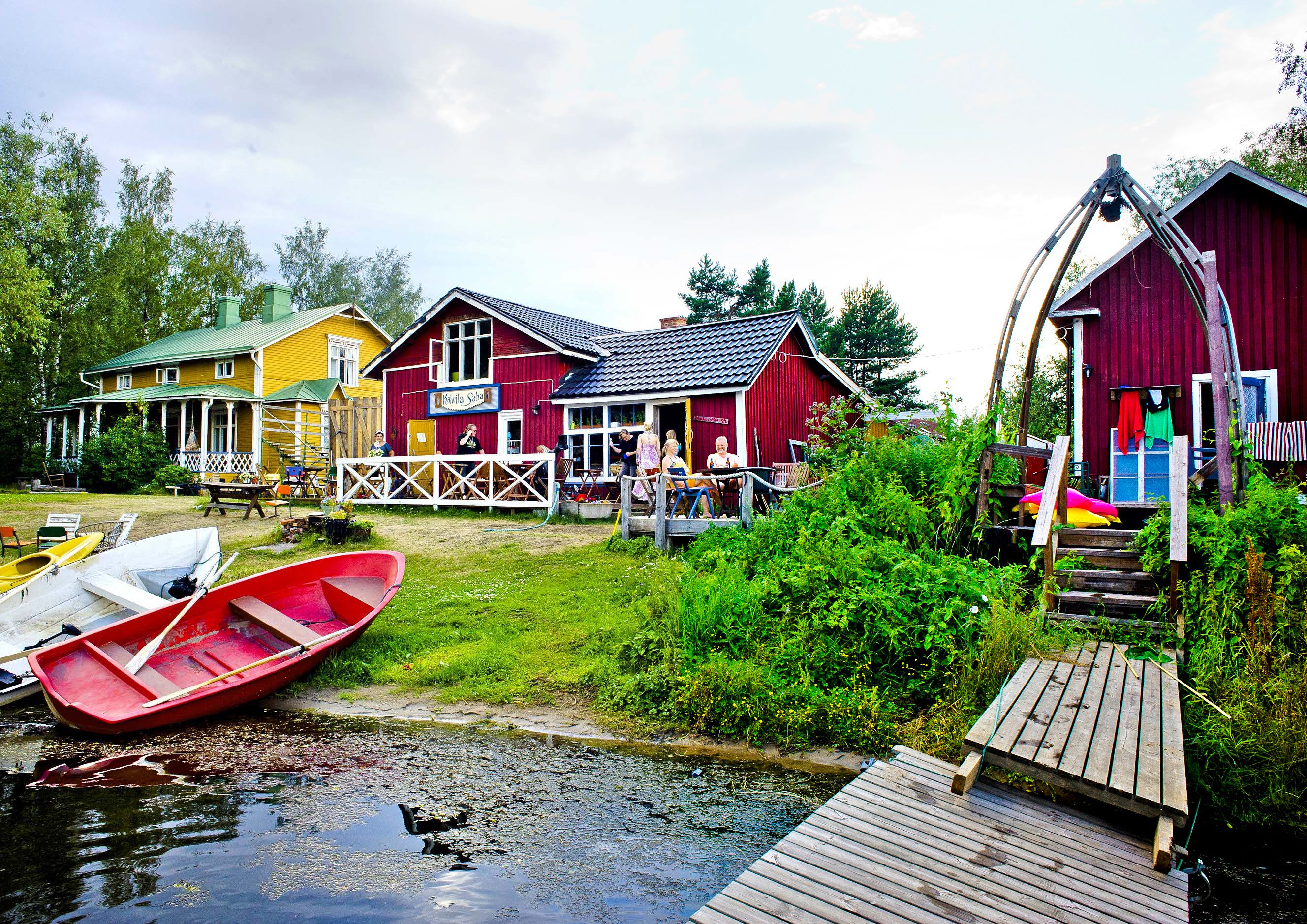 Saunasta on lyhyt matka mereen Kokkolan Ykspihlajassa.