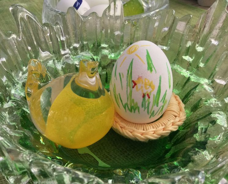 Koristeltu pääsiäismuna Kouvolassa. – Kip