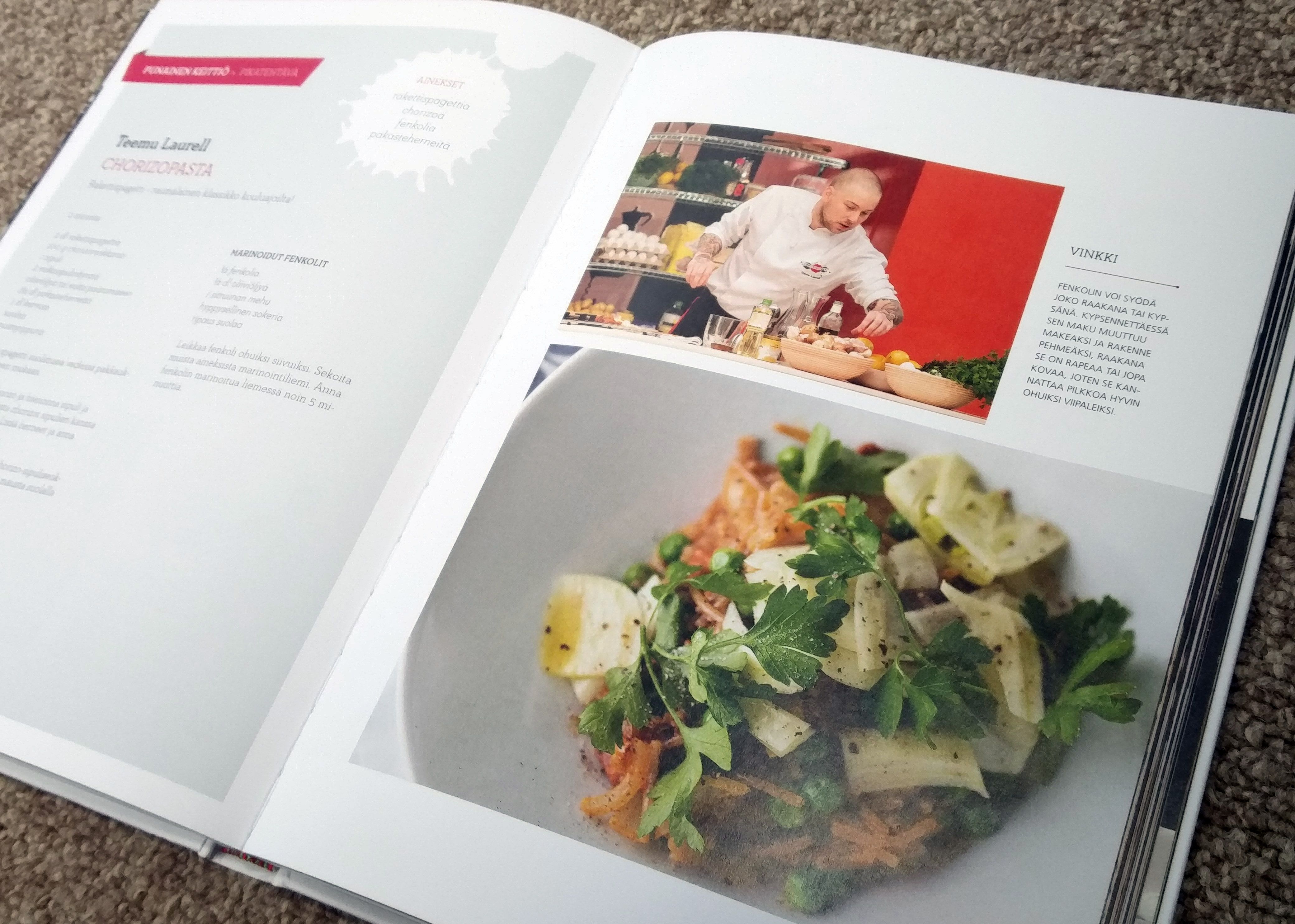 Teemu Laurellin chorizopasta.