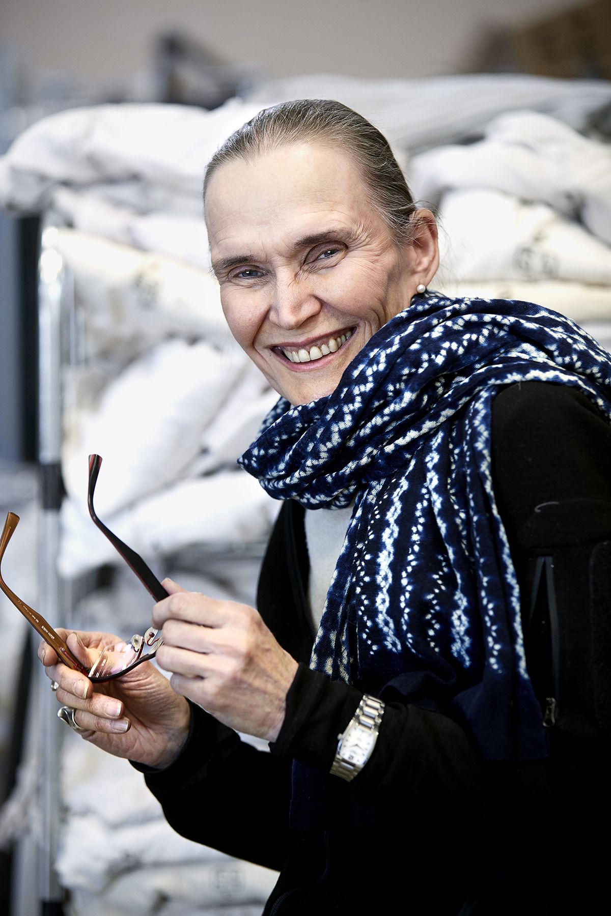 Marjatta Nissisellä on kokemusta mallintöistä.