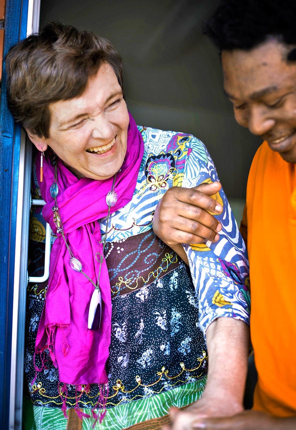 Nauraminen on parasta vertaistukea.