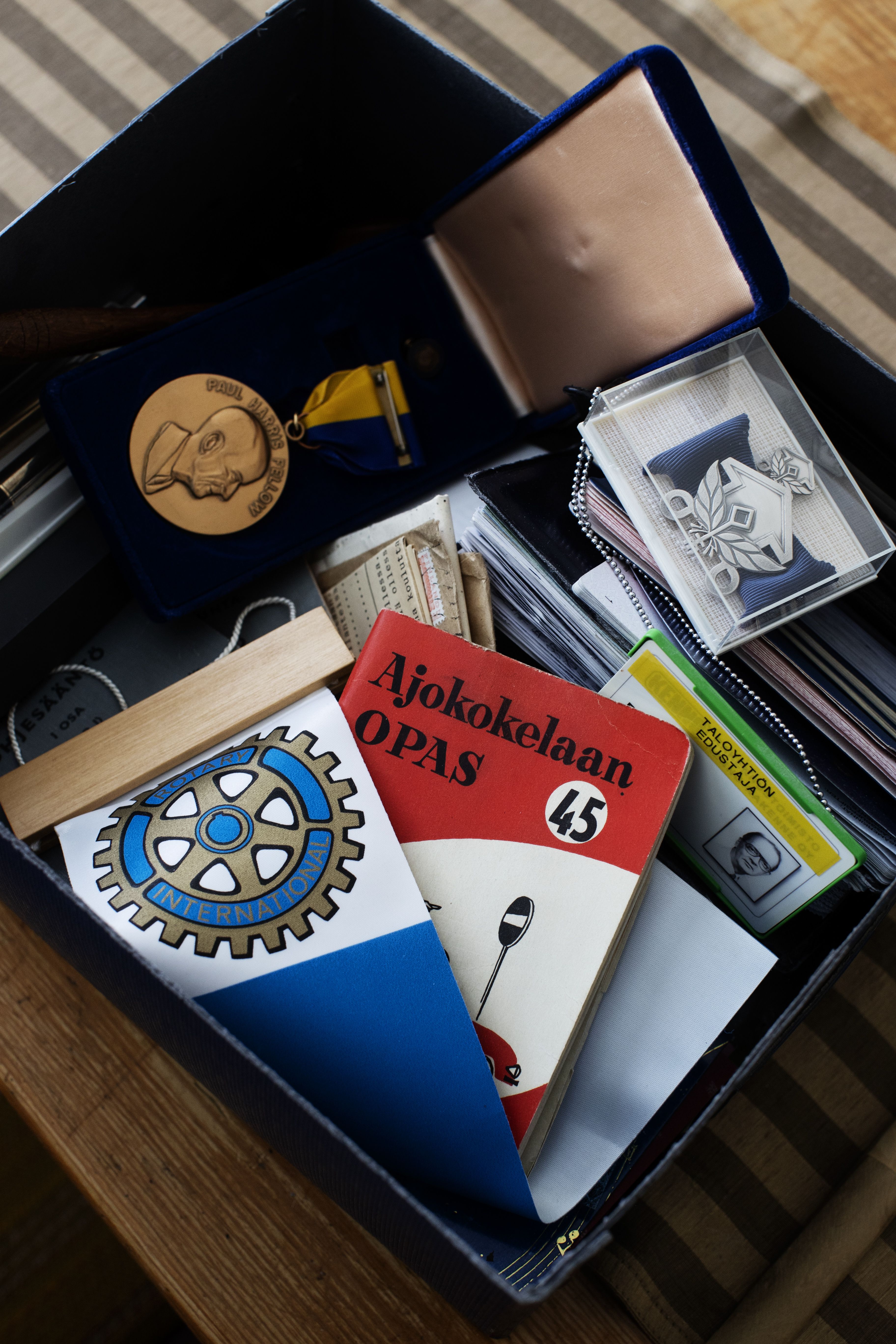 Isän aarteita vuosikymmenten varrelta.