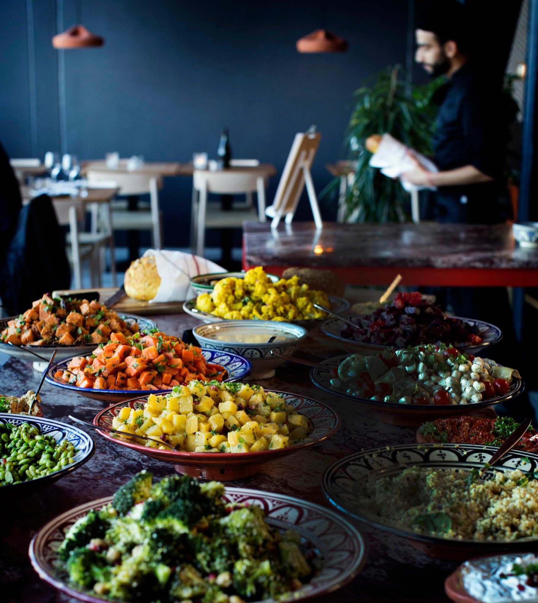 Sandron buffet ja brunssi sopivat myös vegaaneille.