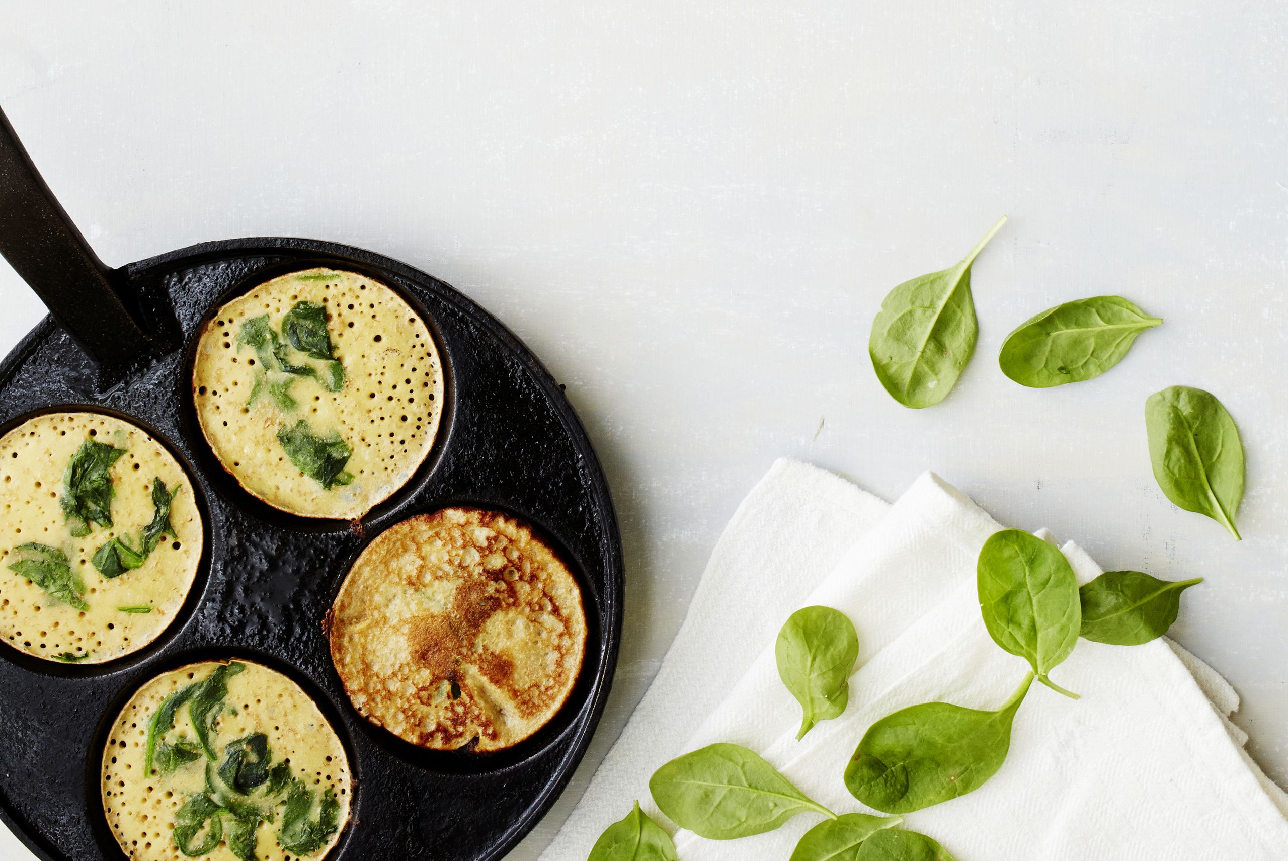 Superletut tehdään speltistä ja pinaatista.