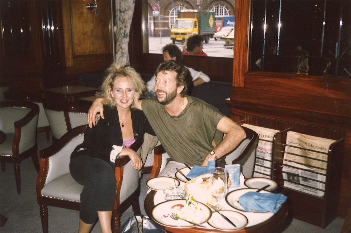 Kööpenhaminassa 1986 Maarit ja Sami tapasivat lengendaarisen kitaristin Eric Claptonin.