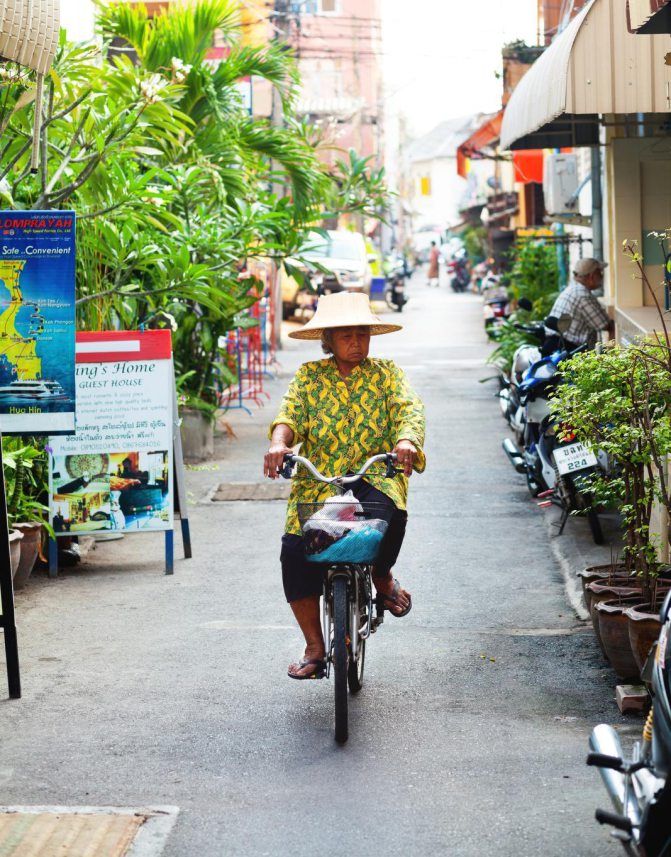 Polkupyöräily on yleistynyt Thaimaassa.