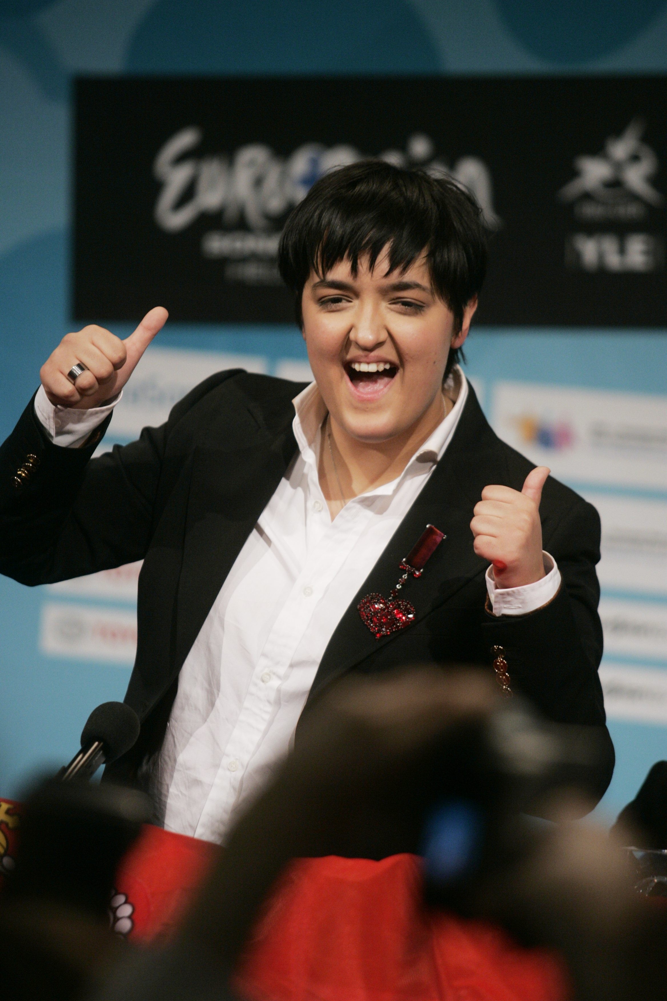 Serbian viisuvoittaja Marija Šerifovic. Kuva Aleksi Kinnunen