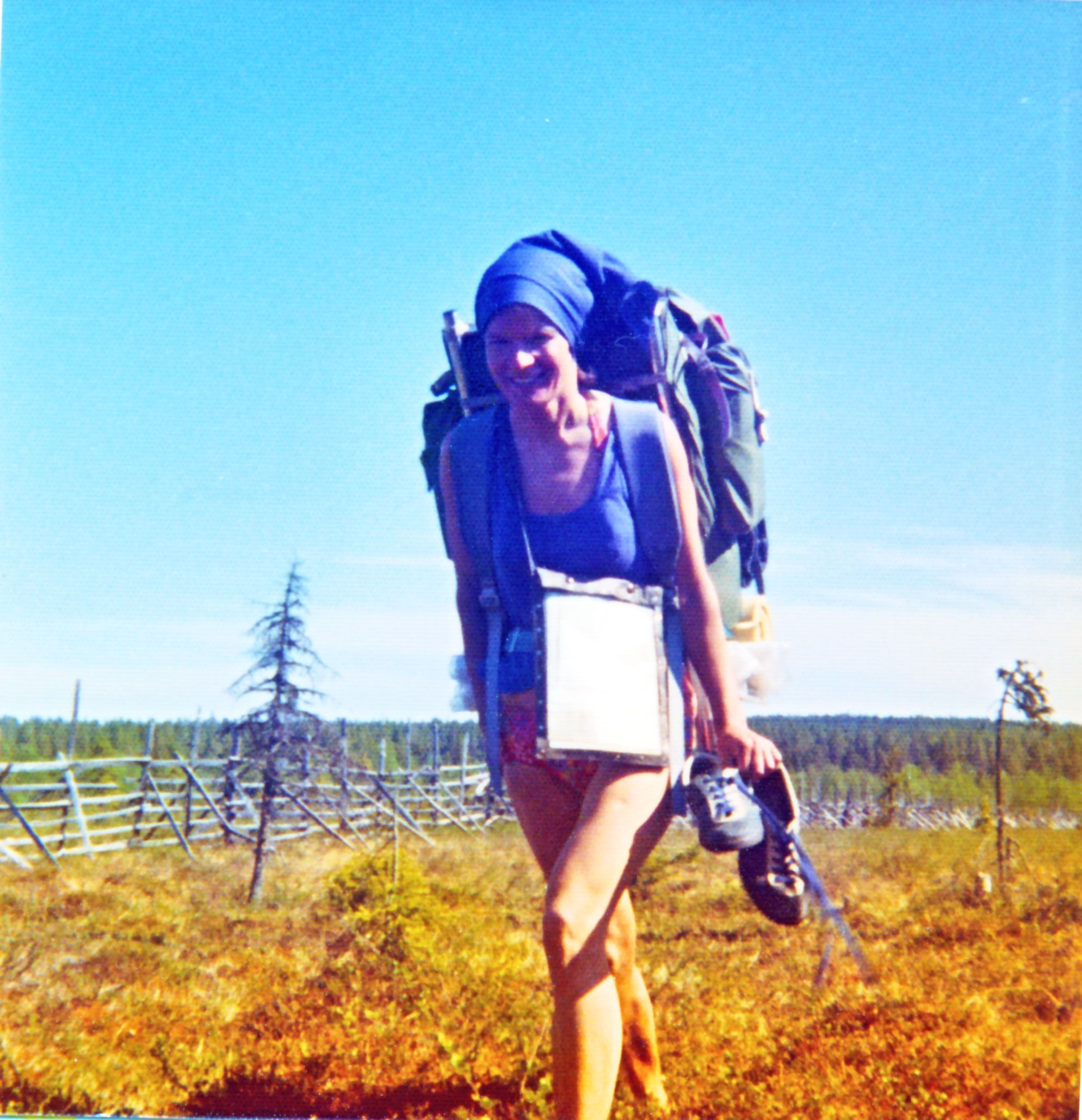 Vetisen Vieriaavan ylitys sujui paljain jaloin helteisenä päivänä 1970-luvulla.