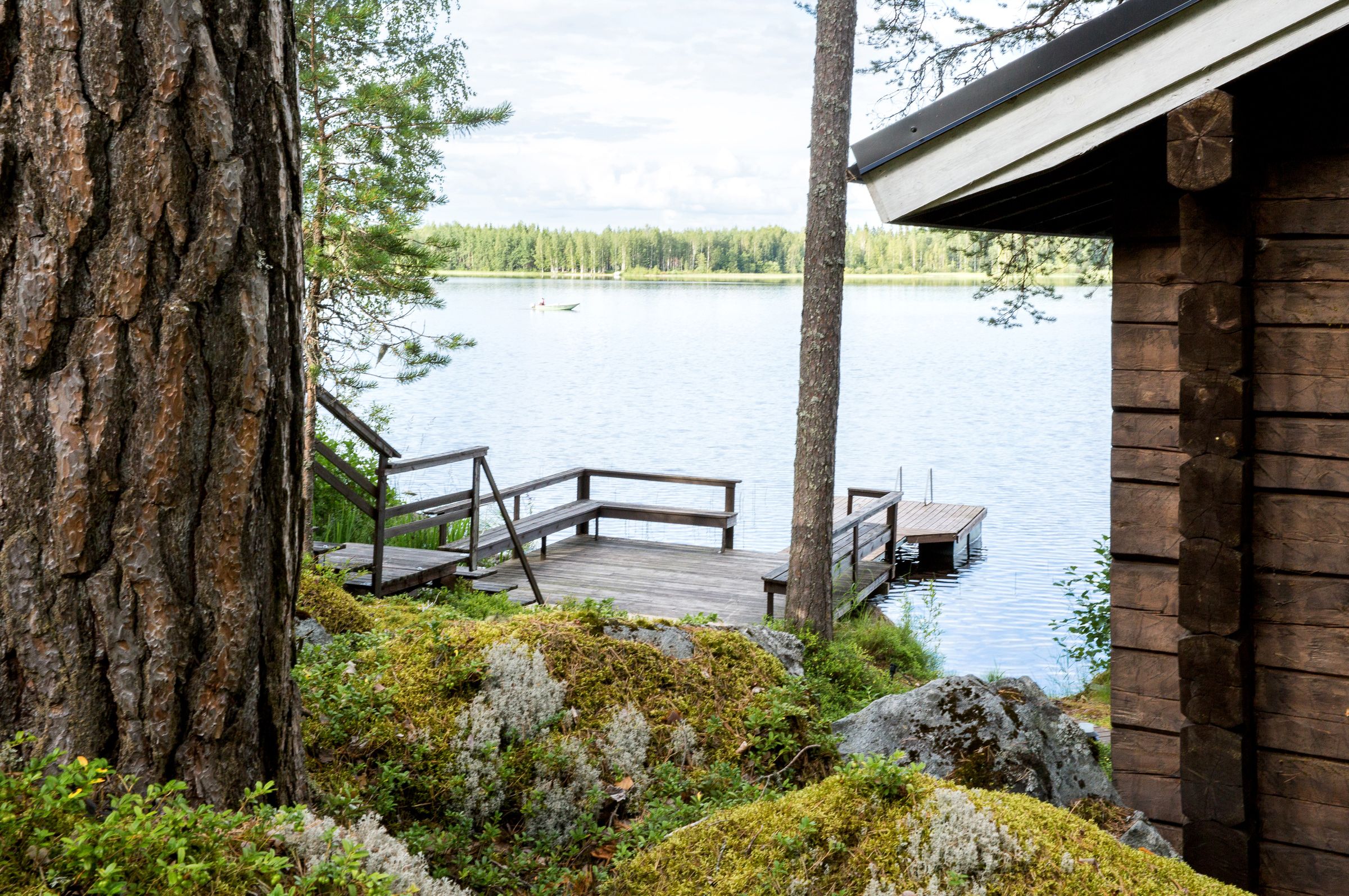 Laiturilla on loistavat oleskelutilat.