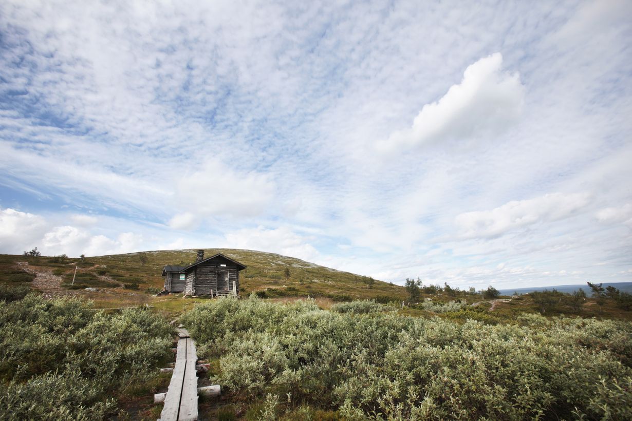Montellin maja Pallas-Yllästunturin kansallispuistossa. Kuva Tea Karvinen