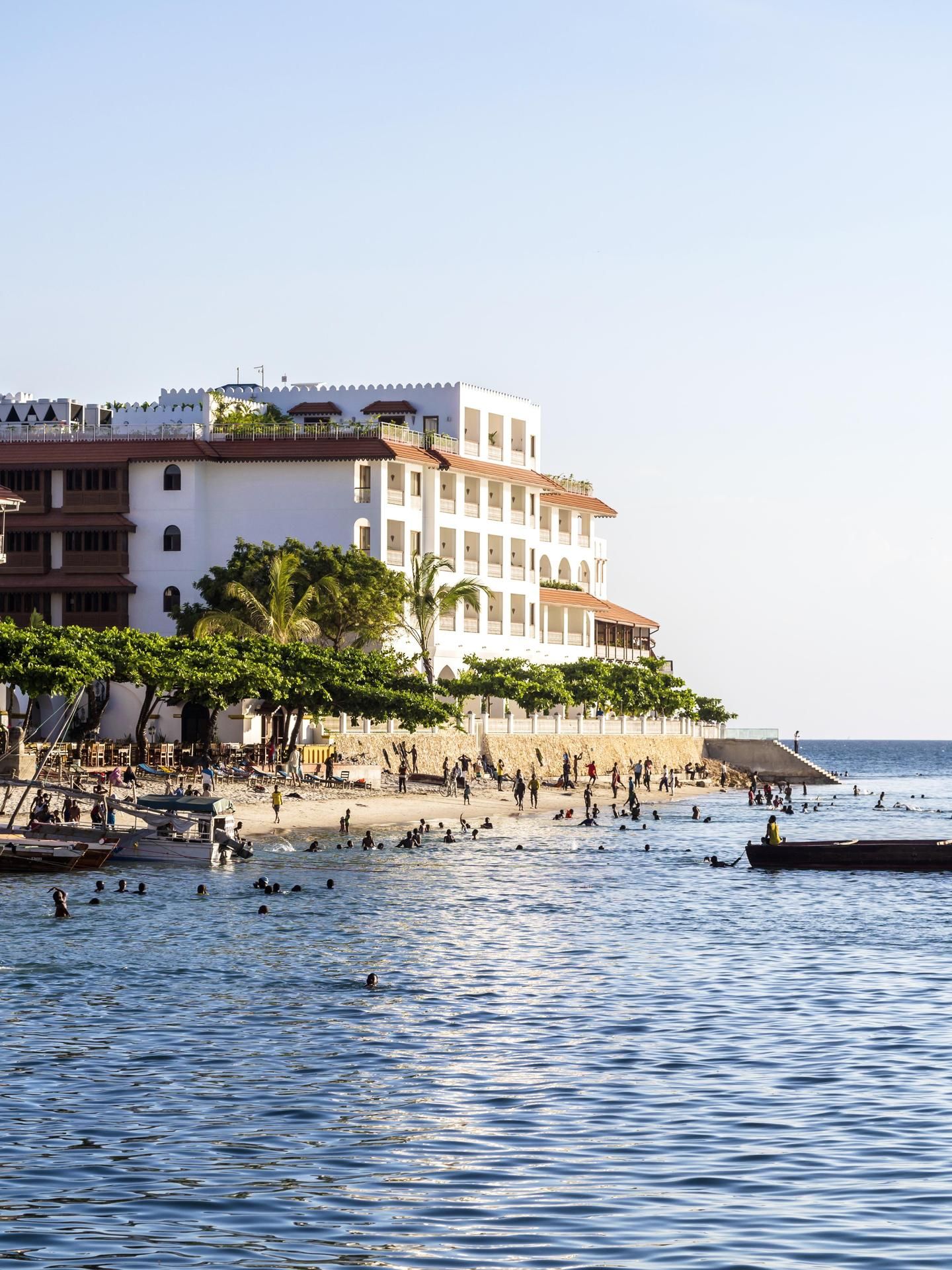 Stone Townin vanhoja taloja on muutettu luksushotelleiksi.