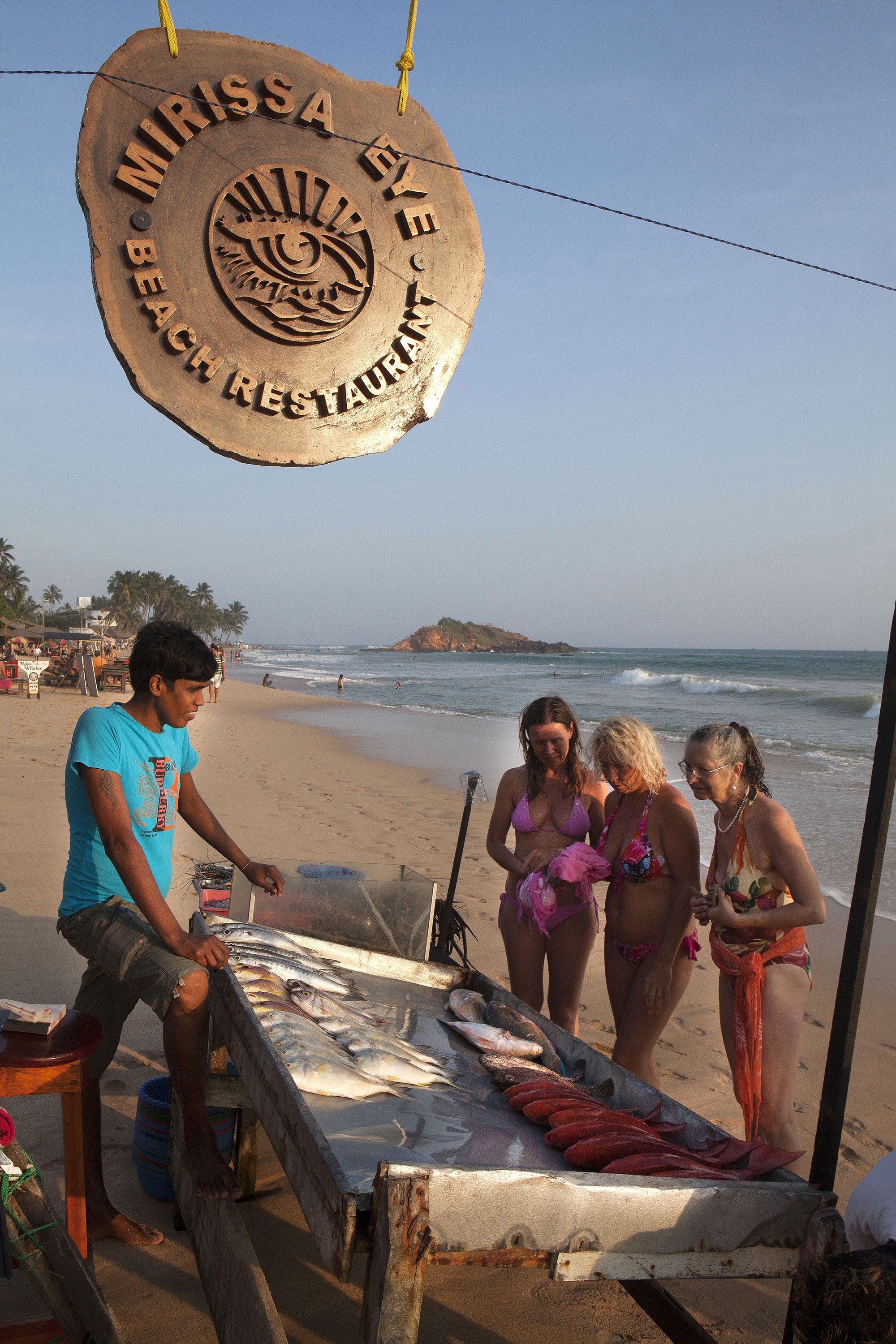 Lounaan voi valita ravintolan tiskistä. 