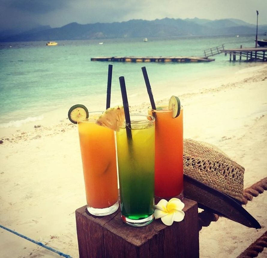 "Ensimmäisen aamun "aamupala" kauan odotetulla lomalla."